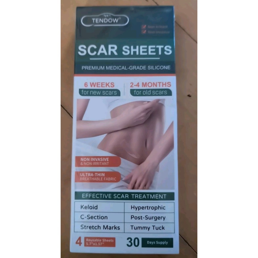 Tendow Silicone Scar Sheets - Extra Long Scar Sheets for C-Section, Tummy Tuck